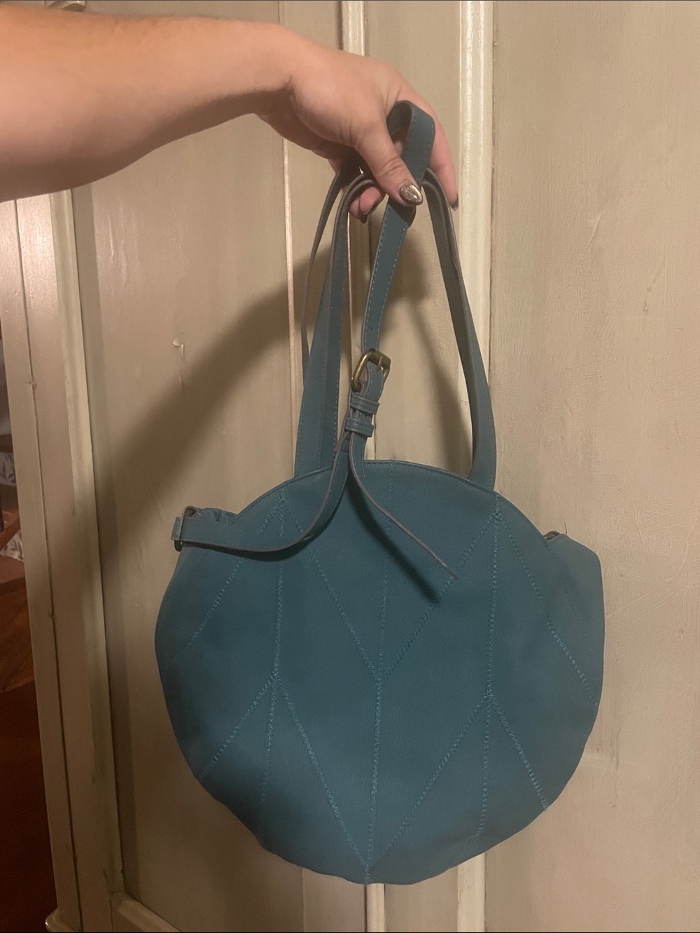 Sonoma Teal Round Shoulder Bag